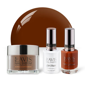 LAVIS 3 in 1 - 244 Mahogany - Acrylic & Dip Powder, Gel & Lacquer