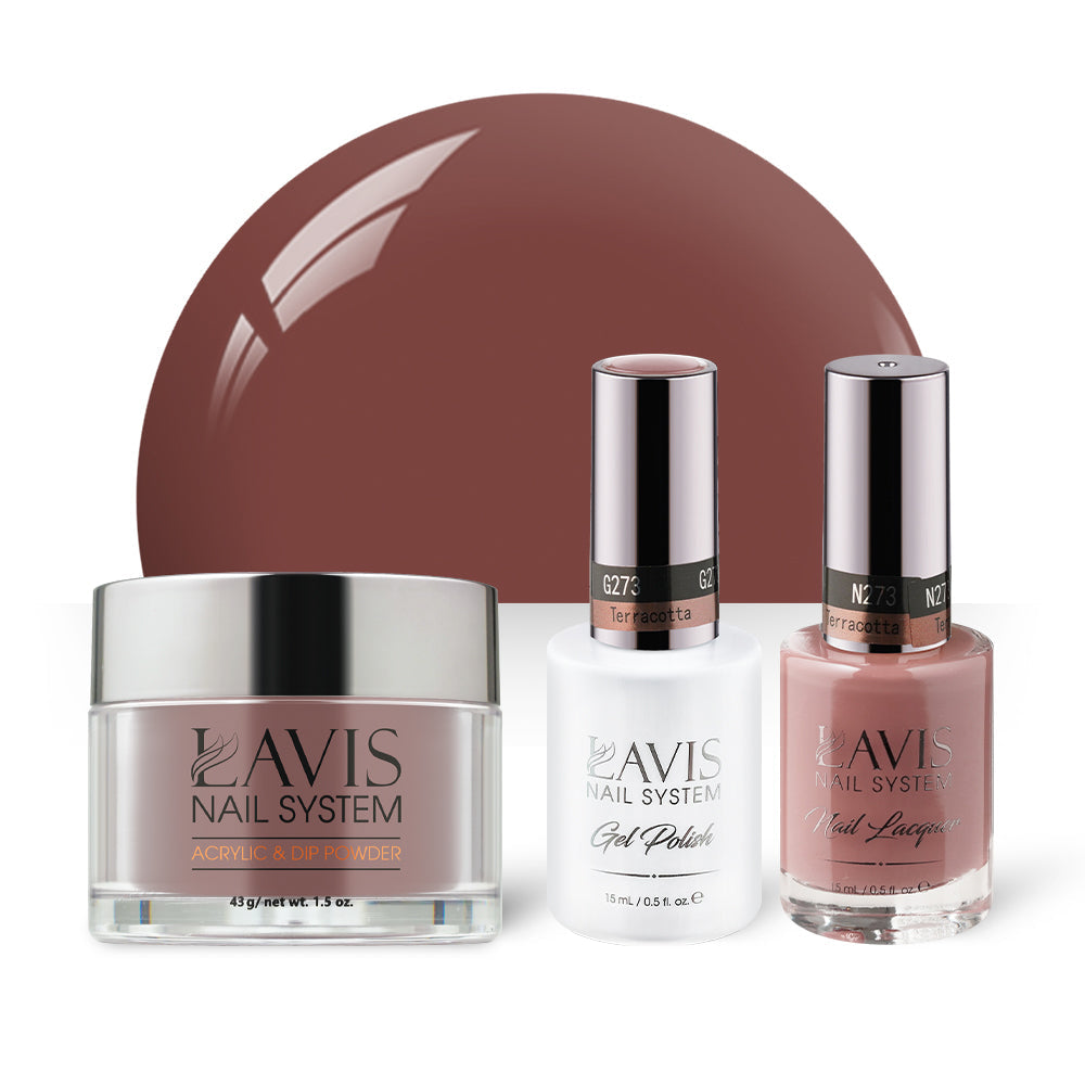 LAVIS 3 in 1 - 273 Terracotta - Acrylic & Dip Powder, Gel & Lacquer