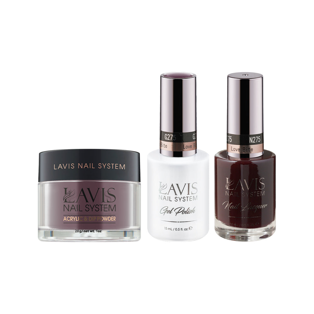 LAVIS 3 in 1 - 275 Love Bite - Acrylic & Dip Powder, Gel & Lacquer