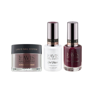 LAVIS 3 in 1 - 276 Mulberry - Acrylic & Dip Powder, Gel & Lacquer