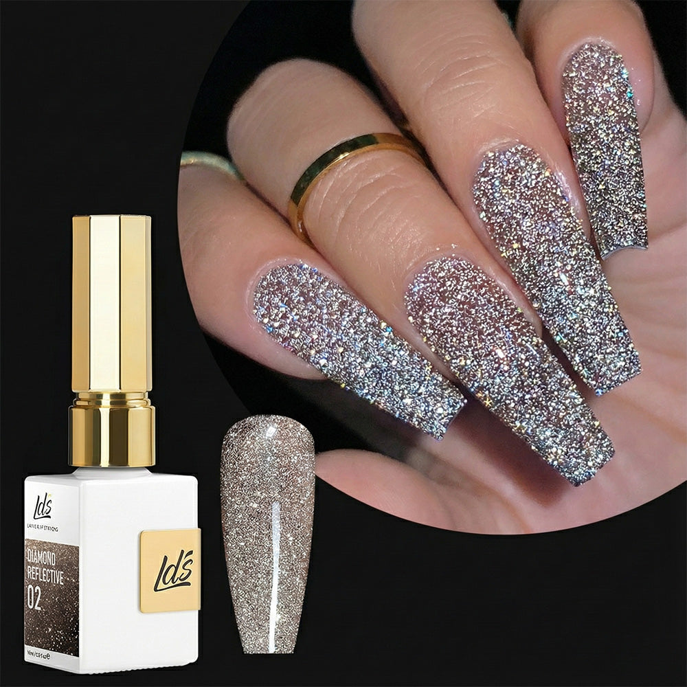 LDS Glitter 02 - Gel Polish 0.5 oz - Diamond Reflective Collection