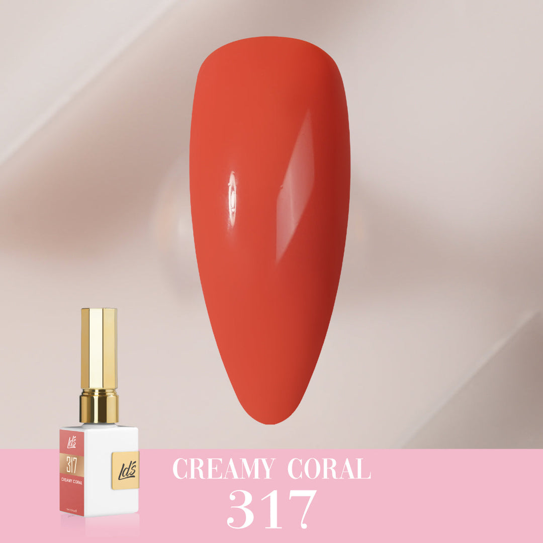 LDS Color Craze Collection - 317 Creamy Coral - Gel Polish 0.5oz