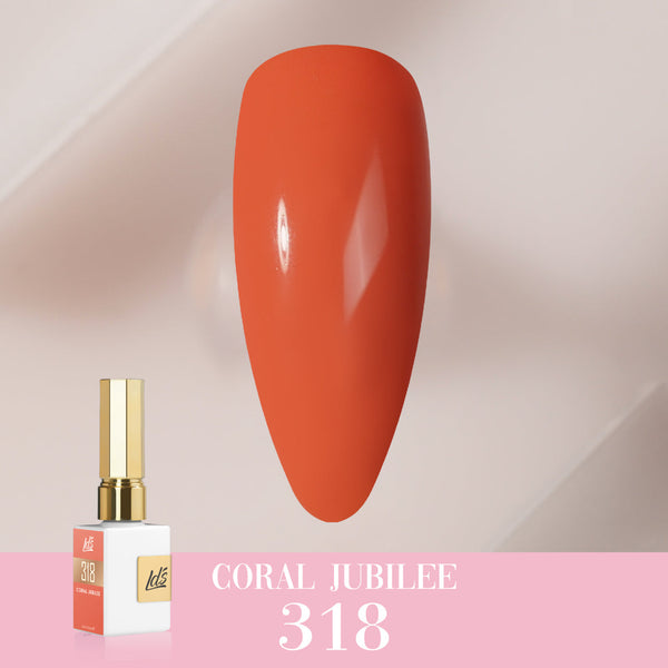  LDS Color Craze Gel Nail Polish - 318 Coral Jubilee - 0.5oz by LDS COLOR CRAZE sold by DTK Nail Supply