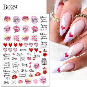 Nail Art Stickers - B029