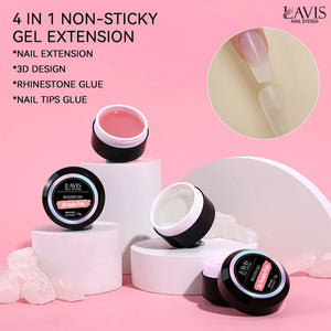 LAVIS J08 - Builder Gel In The Jar 15g - Nude Pink