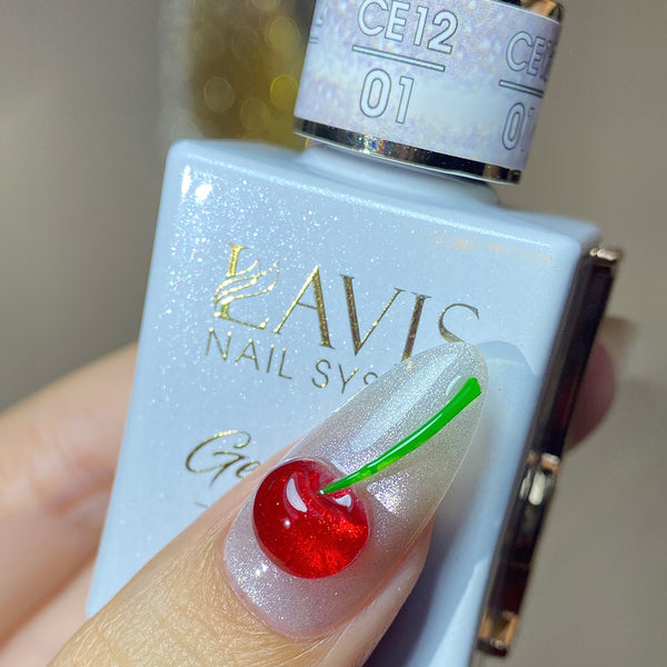 LAVIS 9D Cat Eyes CE12 - 01 (Ver2) - Gel Polish 0.5 oz - Crimson Frost Collection