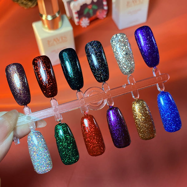 LAVIS Glitter 03 - Gel Polish 0.5 oz - Holiday Stardust Collection