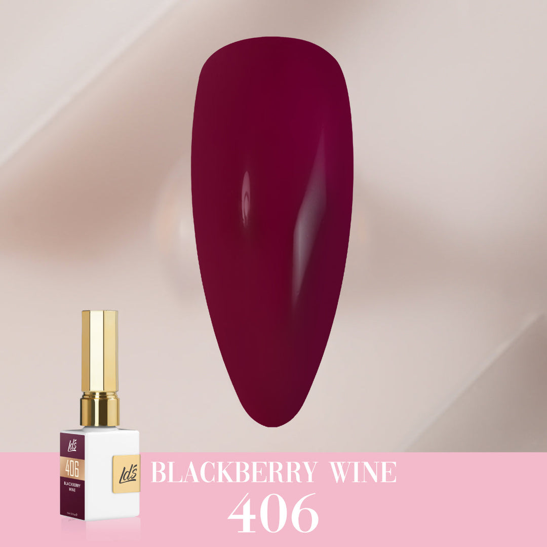 LDS Color Craze Collection - 406 Blackberry Wine - Gel Polish 0.5oz