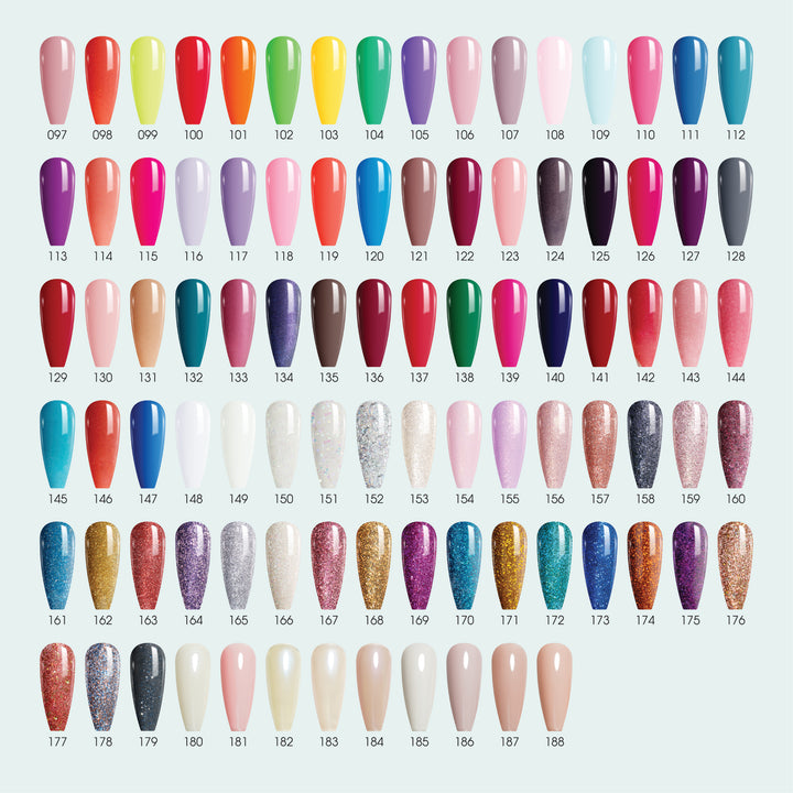 LDS Gel Nail Polish Duo - 109 Blue Colors - A Hint Of Sky