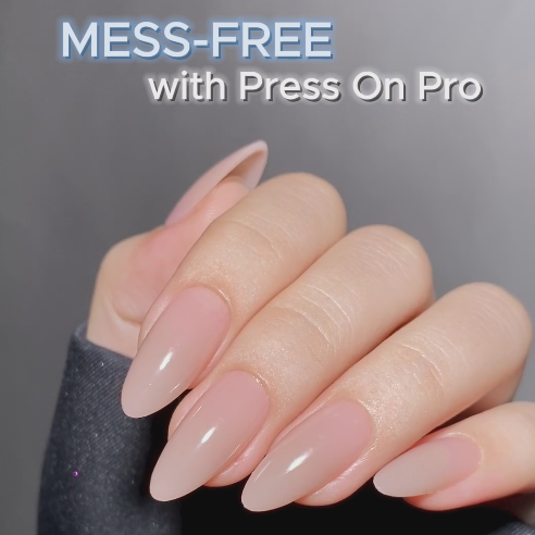 LAVIS Press On Pro - Almond Medium Ombre Colors