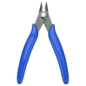 5" Flush Cut Pliers Small Precision Wire Cutter Side Cutter Diagonal Cutting Pliers for Jewelry Model Electronic 3D Print, Blue