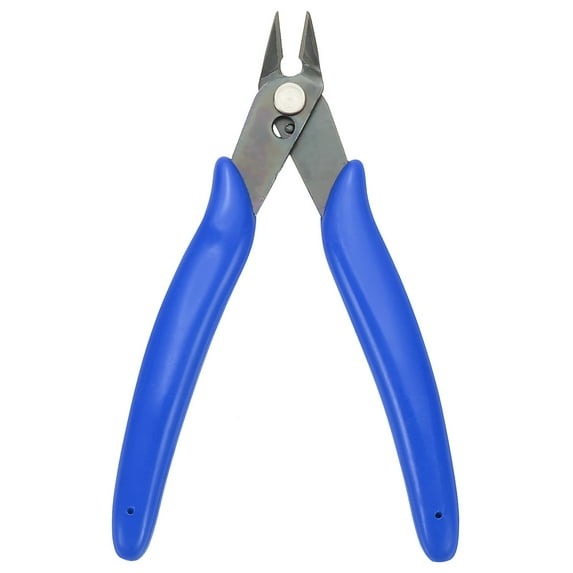 5" Flush Cut Pliers Small Precision Wire Cutter Side Cutter Diagonal Cutting Pliers for Jewelry Model Electronic 3D Print, Blue