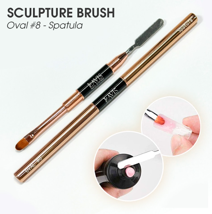 Lavis Sculpture Brush Oval#8 - Spatula