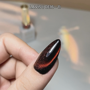 LAVIS 9D Cat Eyes CE16 - 11 - Gel Polish 0.5 oz - Double Vision Collection