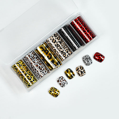 Animal Print Design Nail Foils