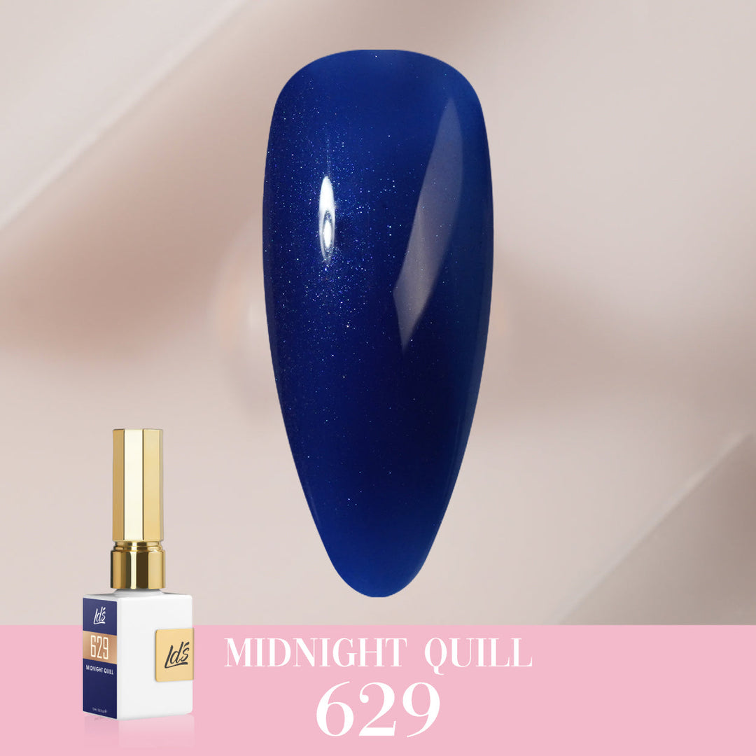 LDS Color Craze Collection - 629 Midnight Quill - Gel Polish 0.5oz