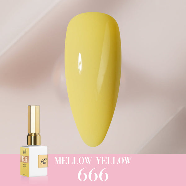  LDS Color Craze Gel Nail Polish - 666 Mellow Yellow - 0.5oz by LDS COLOR CRAZE sold by DTK Nail Supply