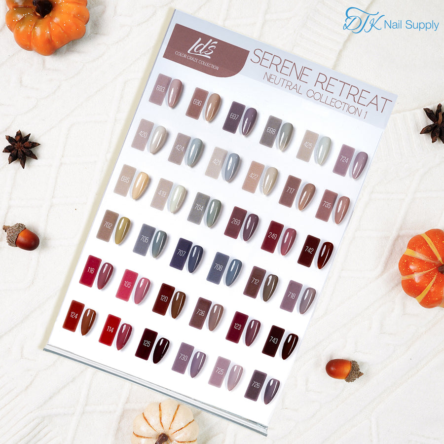 LDS Set 36 Colors - Gel Polish 0.5oz - Neutral 1 Collection