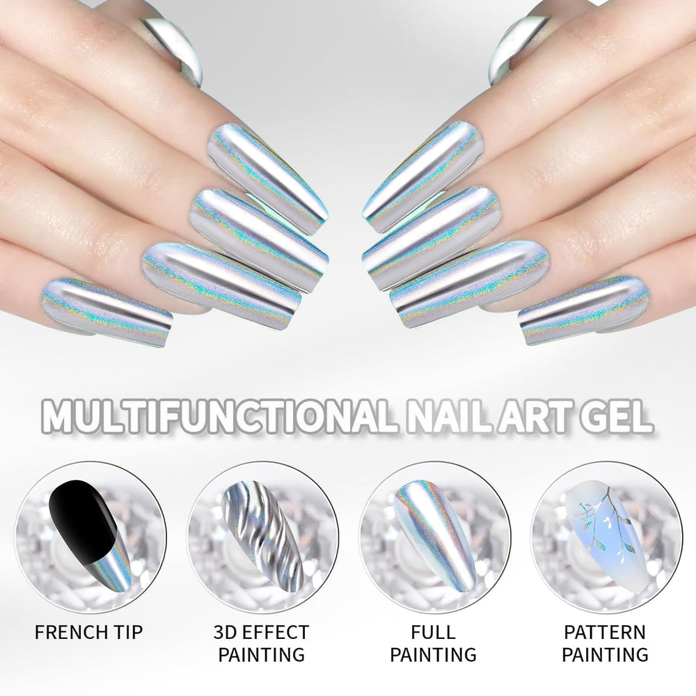 LDS Metalic Laser Silver Gel