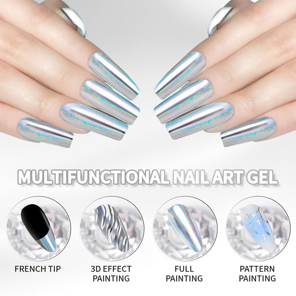 LDS Metalic Laser Silver Gel