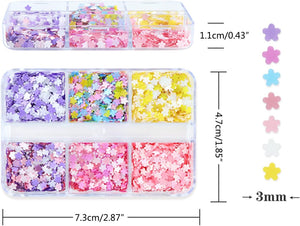 6 Grids of Sequins - #18 Pastel Flowers