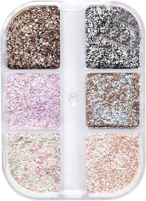 6 Grids of Nail Art Powder - MN02 - #1