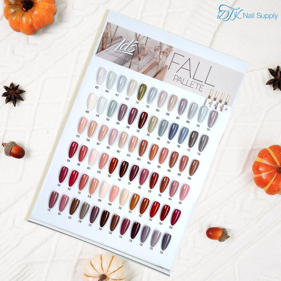 LDS Set 72 Colors - Gel Polish 0.5oz - Fall Pallete Collection