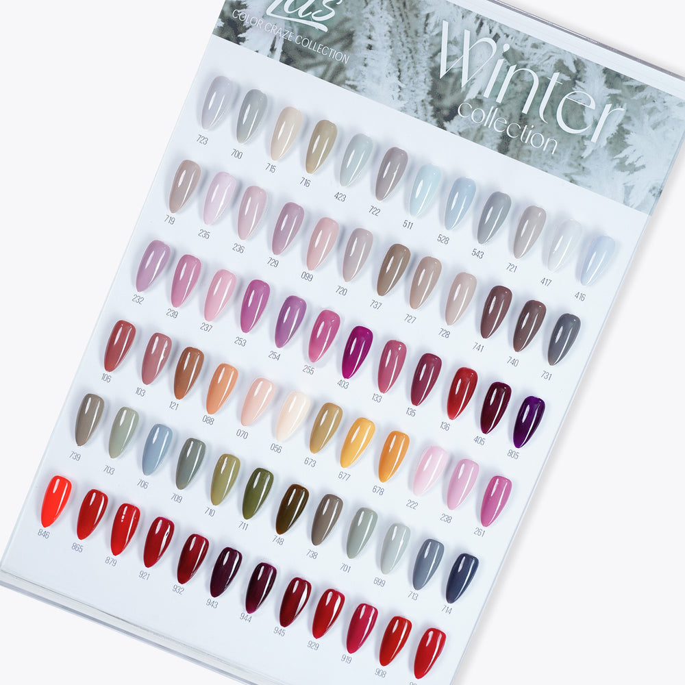 LDS Color Craze Winter Gel Nail Polish - Set 72 Color - 0.5oz