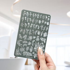 Nail Stamping Plates - Flower - Butterfly - Animal - Heart - Plaid