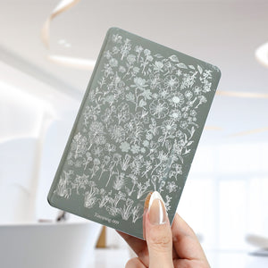 Nail Stamping Plates - Flower - Butterfly - Animal - Heart - Plaid
