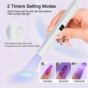 Nail Lamp Mini UV LED Nail Dryer Stand Lamp Portable