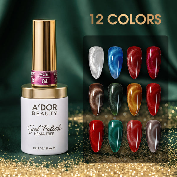 A'DOR Cat Eyes ACE1 - 12 - Gel Polish 0.4oz - Seasonal Splendor Collection