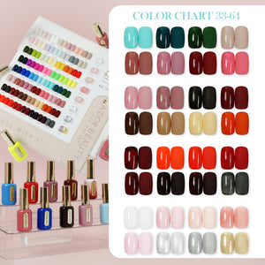 A'DOR Beauty - HEMA-Free Set 64 Colors Gel Polish - Color Me Gel-ous Colletion