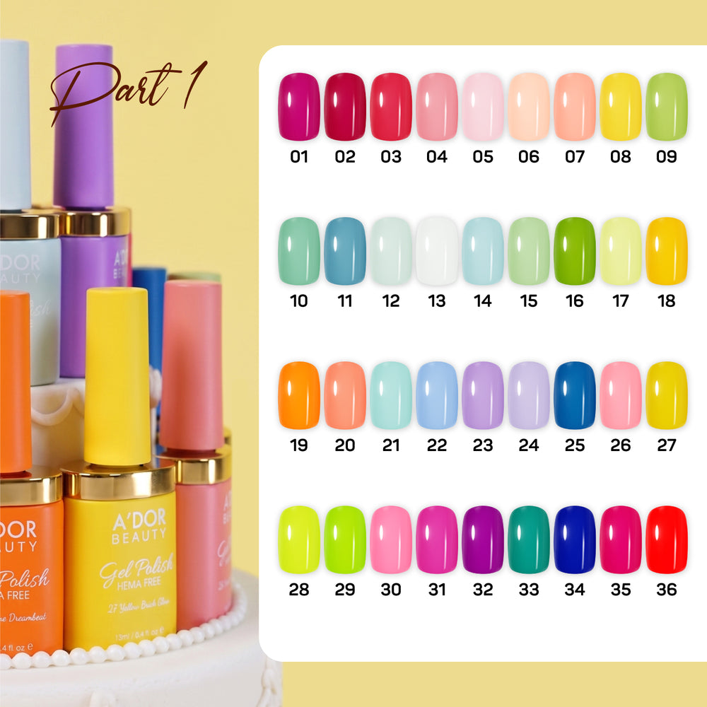 A'DOR HEMA-Free Gel Polish - 36 - Saffron-tastic - 0.4 oz - Color Me Gel-Ons Collection