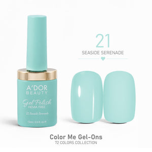 A'DOR HEMA-Free Gel Polish - 21 - Seaside Serenade - 0.4 oz - Color Me Gel-Ons Collection
