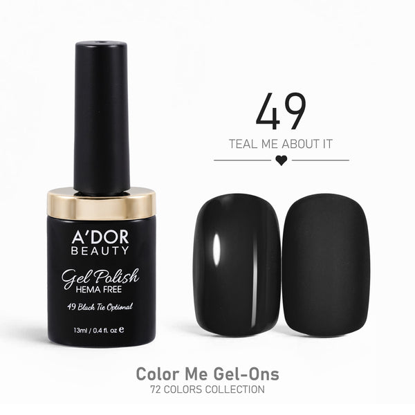 A'DOR HEMA-Free Gel Polish - 49 - Teal Me About It - 0.4 oz - Color Me Gel-Ons Collection