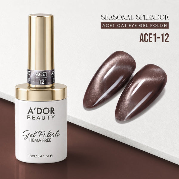 A'DOR Cat Eyes ACE1 - 12 - Gel Polish 0.4oz - Seasonal Splendor Collection