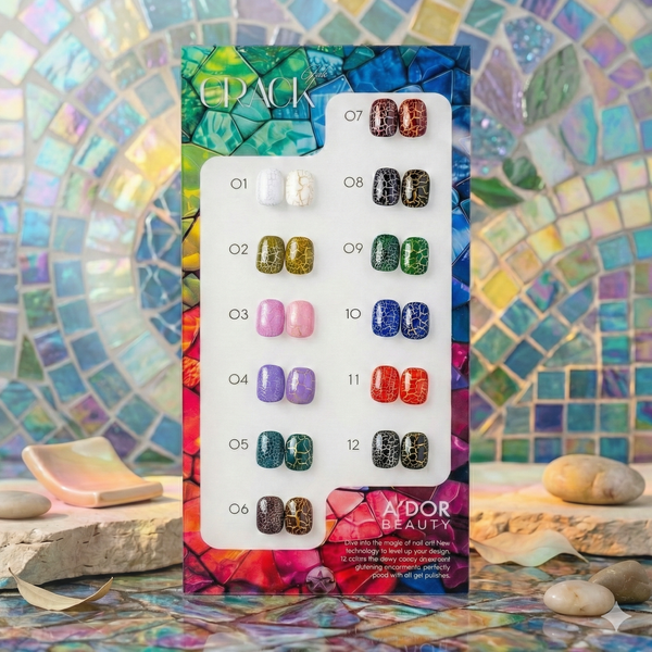 ADOR Crack Gel Set 12 Color - 0.5 oz