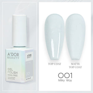 A'DOR HEMA-Free Gel Polish - 001 - Milky Way - 0.6 oz