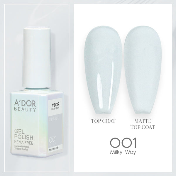 A'DOR HEMA-Free Gel Polish - 001 - Milky Way - 0.6 oz