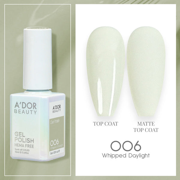 A'DOR HEMA-Free Gel Polish - 006 - Whipped Daylight - 0.6 oz