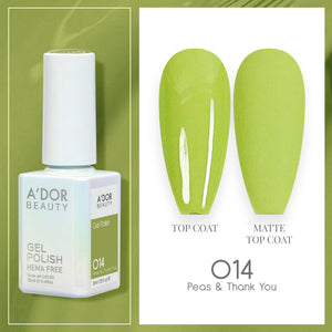A'DOR HEMA-Free Gel Polish - 014 - Peas & Thank You - 0.6 oz