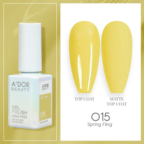 A'DOR HEMA-Free Gel Polish - 015 - Spring Fling - 0.6 oz