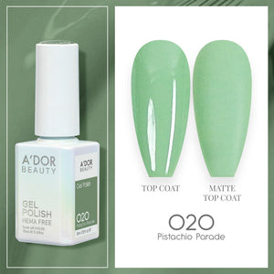 A'DOR HEMA-Free Gel Polish - 020 - Pistachio Parade - 0.6 oz