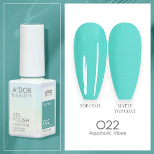 A'DOR HEMA-Free Gel Polish - 022 - Aquaholic Vibes - 0.6 oz