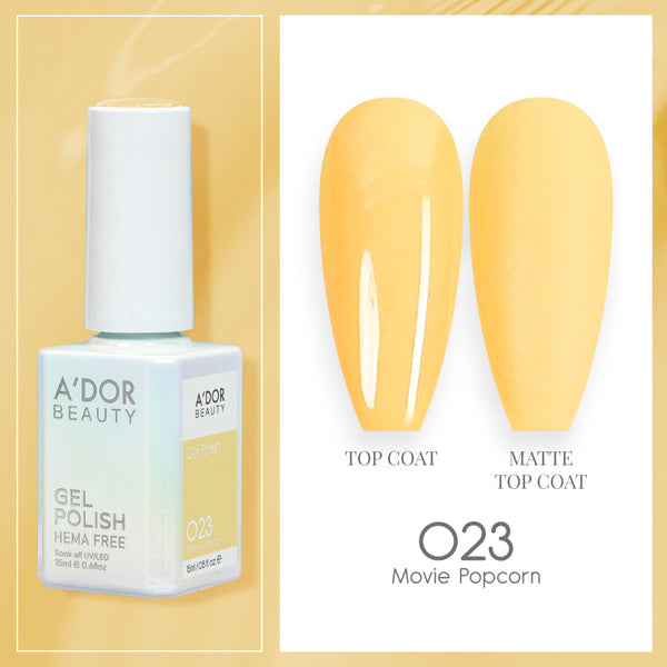 A'DOR HEMA-Free Gel Polish - 023 - Movie Popcorn - 0.6 oz