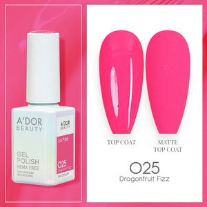 A'DOR HEMA-Free Gel Polish - 025 - Dragonfruit Fizz - 0.6 oz