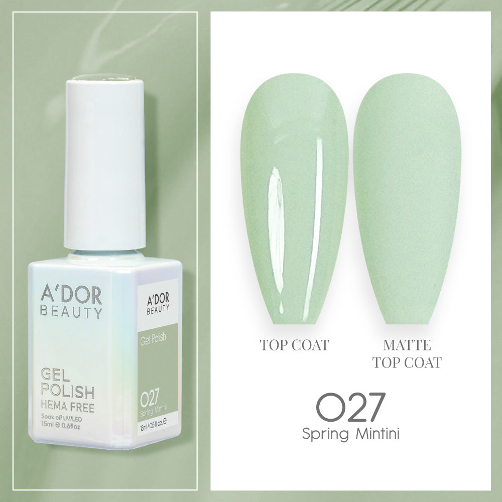 A'DOR HEMA-Free Gel Polish - 027 - Spring Mintini - 0.6 oz