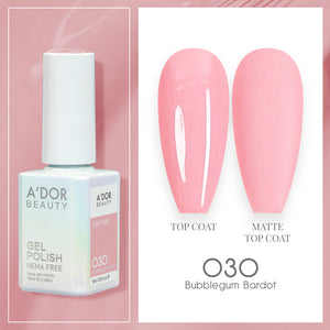 A'DOR HEMA-Free Gel Polish - 030 - Bubblegum Bardot - 0.6 oz