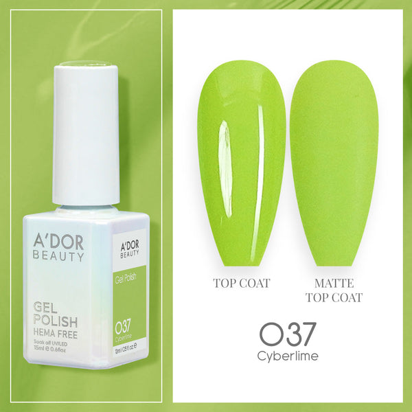 A'DOR HEMA-Free Gel Polish - 037 - Cyberlime - 0.6 oz
